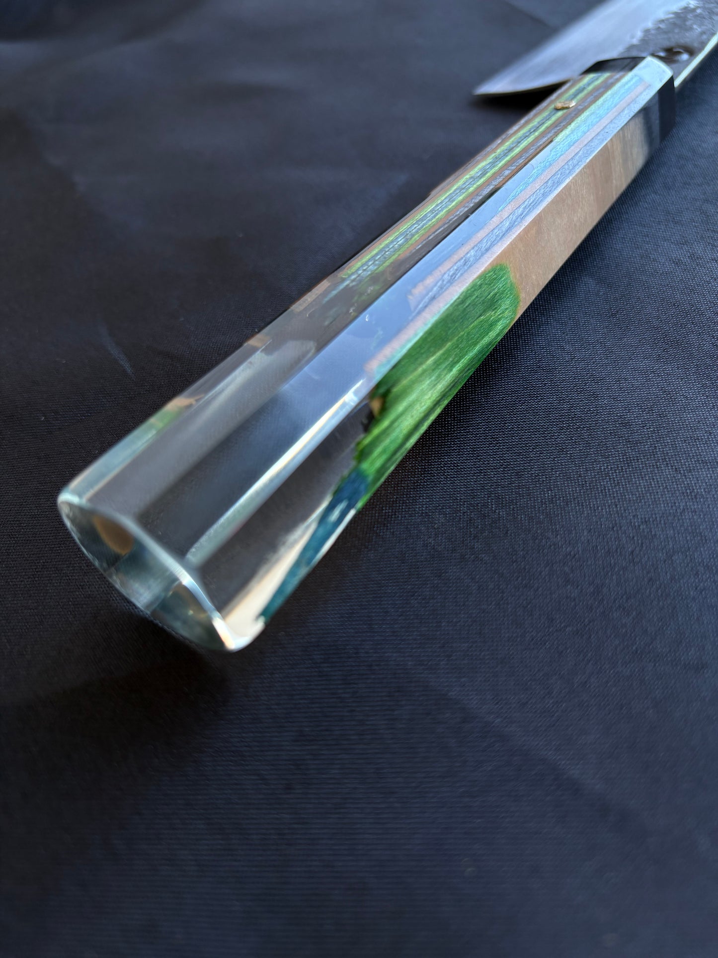 8” Broken Board Chef (green blue)