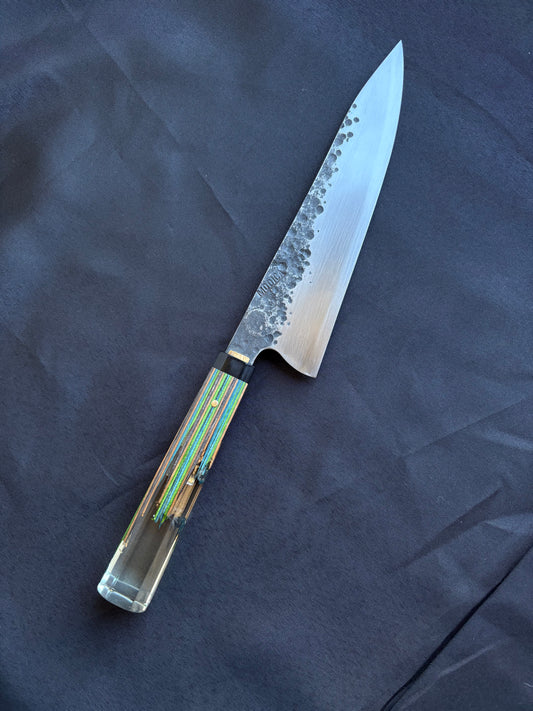 8” Broken Board Chef (green blue)