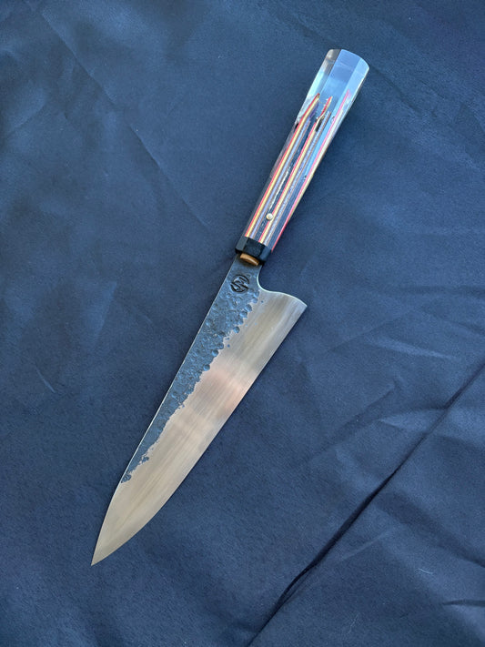 8” Broken Board Chef (red purple grey)