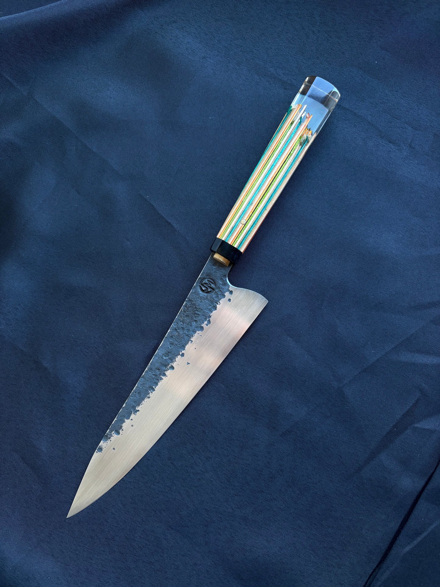 8” Broken Board Chef (blue orange)￼