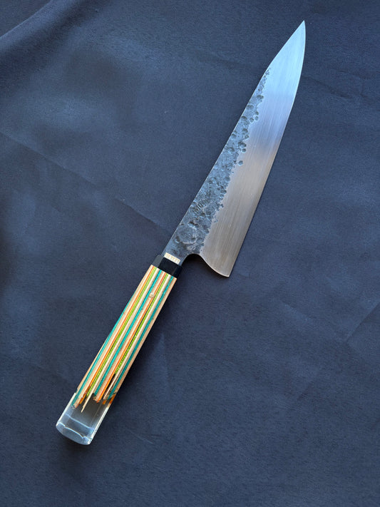 8” Broken Board Chef (blue orange)￼