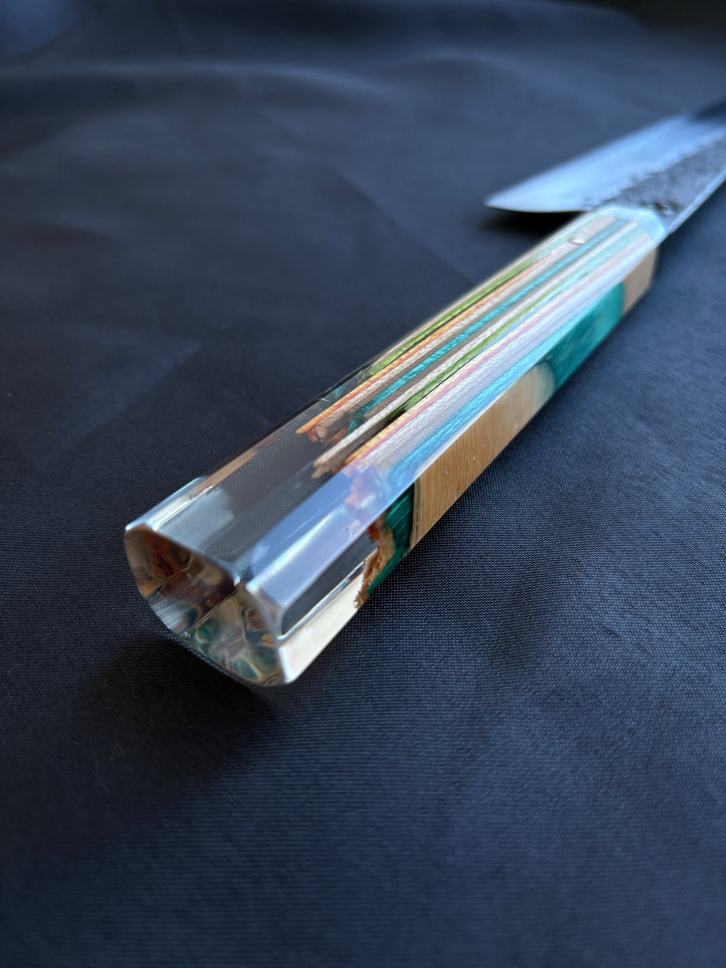 8” Broken Board Chef (blue orange)￼